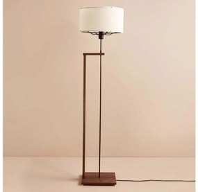 Lampada da terra AYD 1xE27/40W/230V marrone/bianco