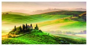 Stampa su tela Colline Toscane, multicolore 180 x 80 cm