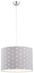 Argon 4134 - Lampadario a sospensione con filo MAGIC 1xE27/15W/230V grigio/bianco