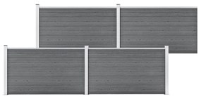 Recinzione Da Giardino İn Wpc 699x106 Cm Grigia /