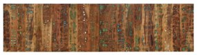 Testiera Multicolore 200 Cm İn Legno Massello Recupero /