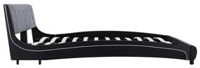 Giroletto nero in similpelle 180x200 cm