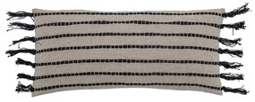 Tikamoon - Cuscino rettangolare in lino e cotone Dora 75x35 cm