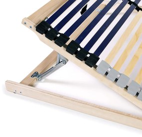 Reti a doghe 2 pz 7 zone con 42 doghe in legno 80x200 cm