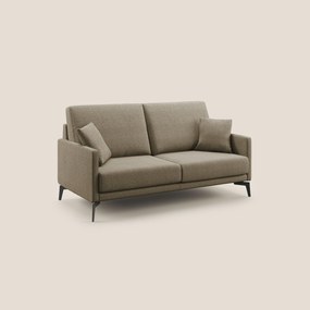 Saturno divano moderno in tessuto morbido impermeabile T03 marrone 180 cm