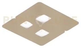 Giselle p/p - plafoniera colore tortora e bianco 3 luci attacco gx5...