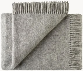 Coperta in lana di agnello con frange Season