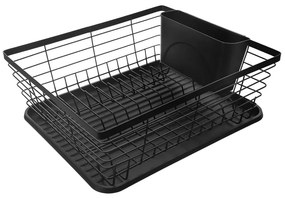 Scolapiatti nero in metallo 36x30,5 cm Radka - Orion