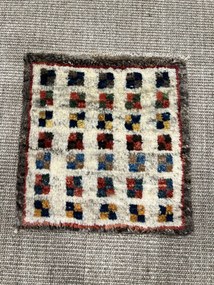 Gabbeh Tappeto persiano 40 x 40 Beige (Iran) Annodato A Mano