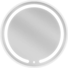 Mexen Rose specchio da bagno retroilluminato, rotondo 60 cm, LED 6000K, antifog - 9810-060-060-611-00