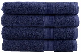 Asciugamani Premium Solund 4 Pz Blu Navy 100x200cm 600gsm /
