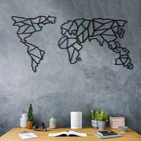 Decorazione murale in metallo Mappa, 60 x 130 cm - Bystag