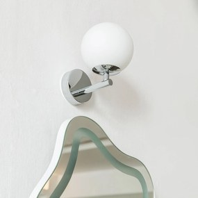 Arcchio Maviris applique LED bagno, sfera, vetro