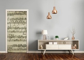 Poster adesivo per porta Note sul personale 95x205 cm