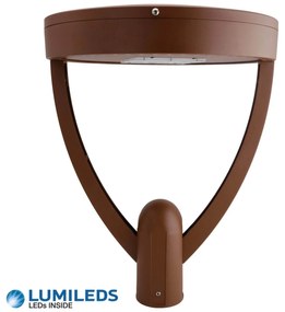 Lampione Stradale 40W 120lm/W Corten - Lumileds Colore Bianco Naturale 4.000K