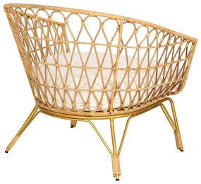 Sedia da giardino in rattan per esterni Ratta - Bonami Essentials