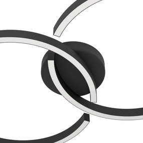 Eglo 900955-Plafoniera LED RGBW dimmerabile AMANDOLO 19,5W/230V nero + +TC