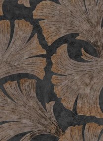 Coordonne Carta da parati Papyrus - Coal