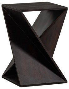 Tavolino in acacia massiccia 41x41 cm Ikem – WOOOD