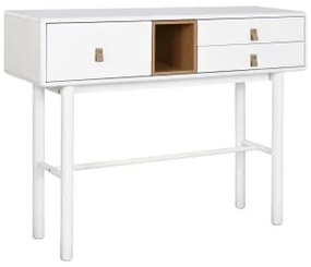 Console Home ESPRIT Giallo Bianco Legno MDF 120 x 35 x 90 cm