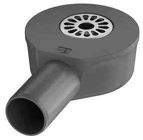 Sifone per canaletta di scarico 13,1x5,7 cm grigio