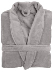 Accappatoio in felpa grigio chiaro , S/M Cozy - Tiseco Home Studio