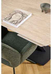 Sedia da pranzo verde scuro con braccioli Graham – Actona