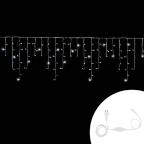 Tenda luminosa 3 metri 92 MaxiLed Reflex Professionale Bianco Freddo fisso e intermittente stalattiti prolungabile altezza 70cm da esterno Wisdom