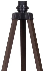 Brilagi - Lampada con piedistallo VELVET 1xE27/60W/230V marrone/nero