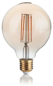 10 Lampadine Led Globo Small D95 E27 4 Watt 2200 K Dimm 300 Lm Vintage Ambra