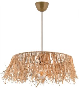 Lampadario a sospensione su cavo MARISKA 1xE27/40W/230V in rafia