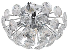 Globo 16047DC - Plafoniera VIRINA 10xG9/7W/230V cromo lucido diametro 39 cm