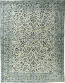 Kashan Tappeto persiano 300 x 390 Blu (Iran) Annodato A Mano