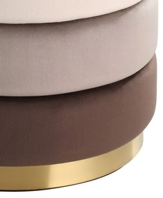Eglo 424132 - Pouf MASHIKE 42,5x50 cm marrone/oro