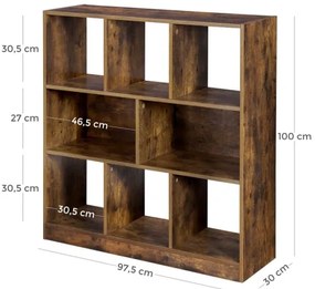 Libreria NAVARO marrone