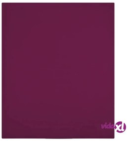 vidaXL Lenzuola con Angoli Jersey 2pz Bordò 100x200 cm Cotone