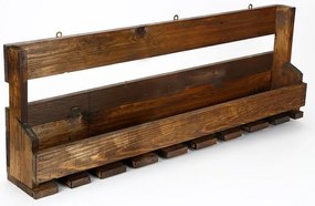 Mensola 28x102 cm abete rosso marrone