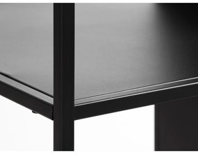 Libreria in metallo nero 80x138 cm Malibu - Unique Furniture