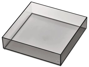 Organizer da bagno nero opaco per cosmetici in plastica riciclata - iDesign