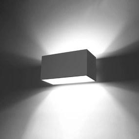 Applique da Parete Rettangolare 2xG9 QUAD MAXI in Alluminio