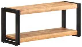 Mobile Porta Tv 90x30x40 Cm İn Legno Massello Di Acacia /