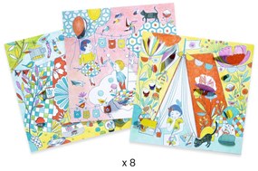 Disegni da colorare con sorpresa - Ninja gioca nella tenda