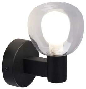 Applique da bagno POLA 1xG9/5W/230V IP44 nera/trasparente