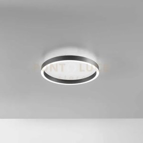Aela p/p - plafoniera a led in alluminio nero 1900-2000lm 3000-4000...
