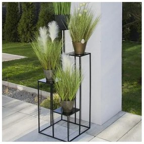 Portafiori 110x40 cm nero