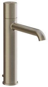 Miscelatore lavabo medio con scarico brushed brass unito habito 70005 Gessi