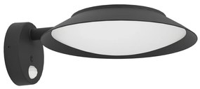 Applique Solare Esterno Contemporaneo Cerrisi Policarbonato Nero E Bianco Led