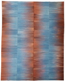 Kilim Tappeto orientale 510 x 400 Blu (Tacchino) Tessuto A Mano