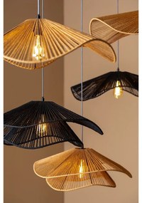 Lampada a sospensione color oro con paralume in carta intrecciata ø 62 cm Sombra - Leitmotiv