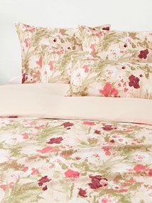 Copripiumino in raso di cotone floreale Anthea